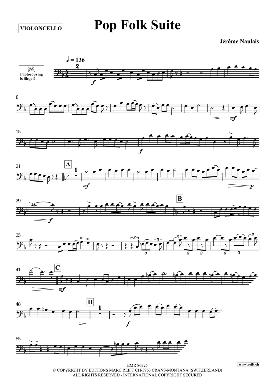 Pop Folk Suite Pop Folk Suite Piano Accompaniment scores gallery preview page 4