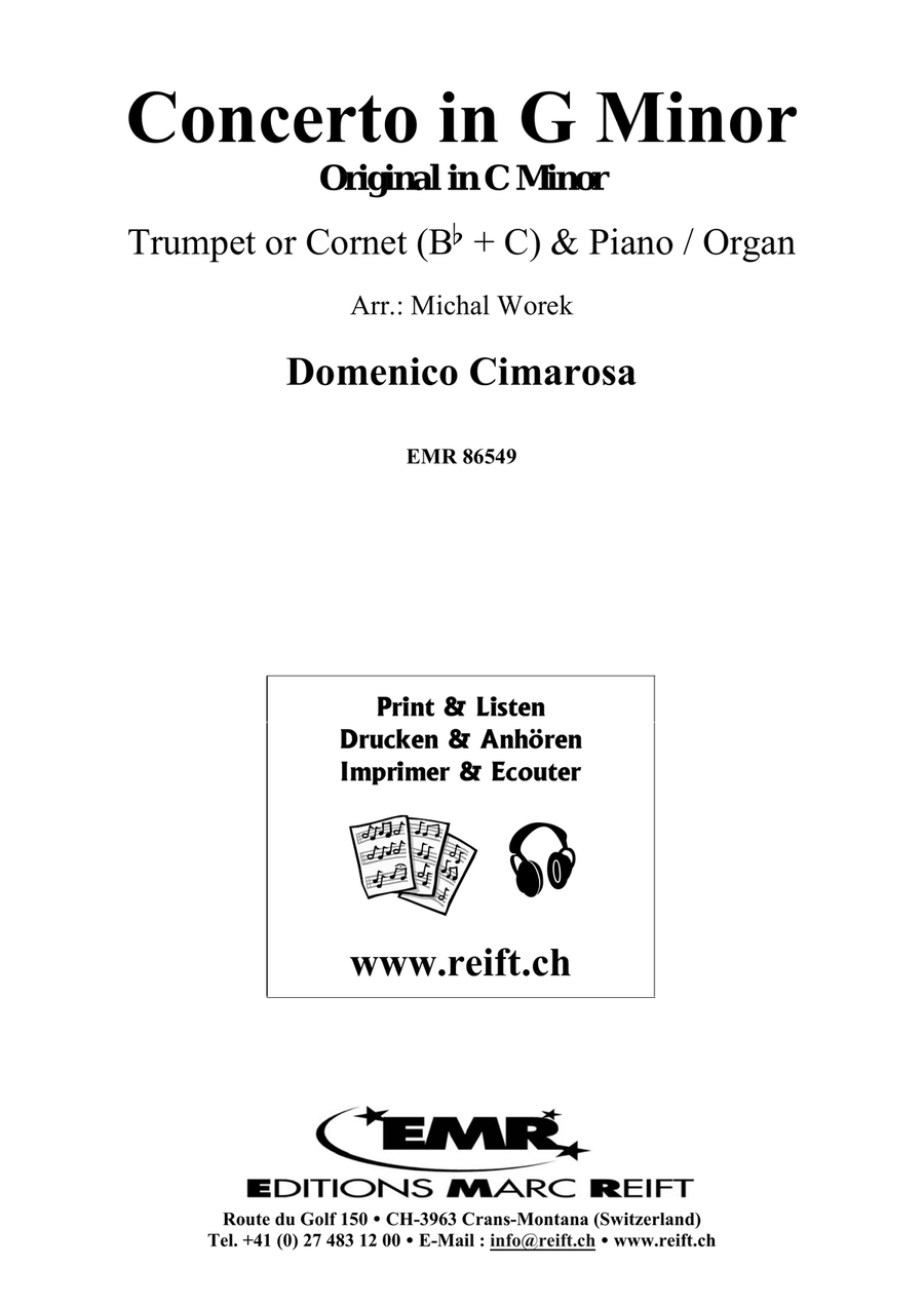 Concerto in G Minor Concerto in G Minor Cornet scores gallery preview page 2