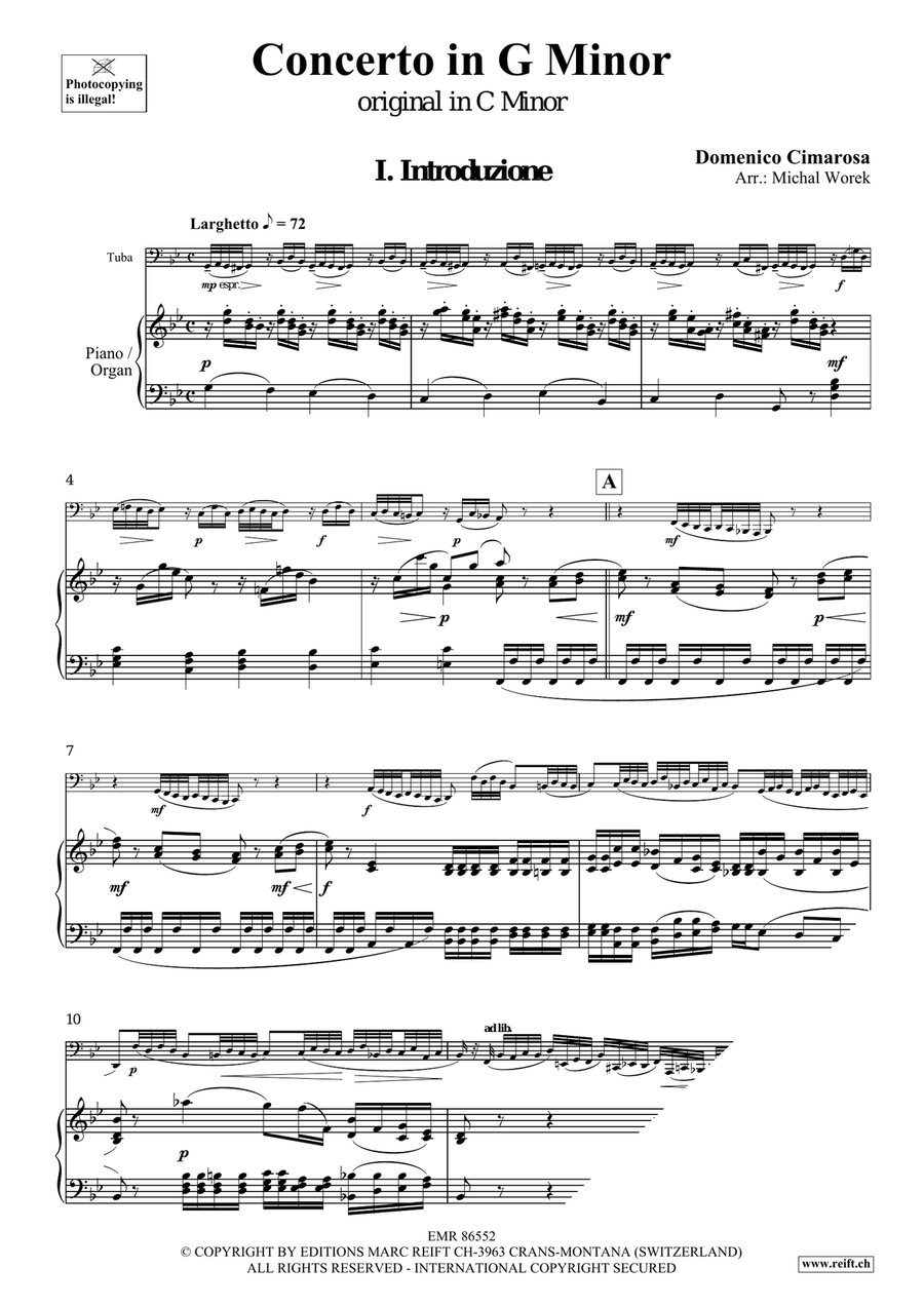 Concerto in G Minor Concerto in G Minor Tuba scores gallery preview page 4