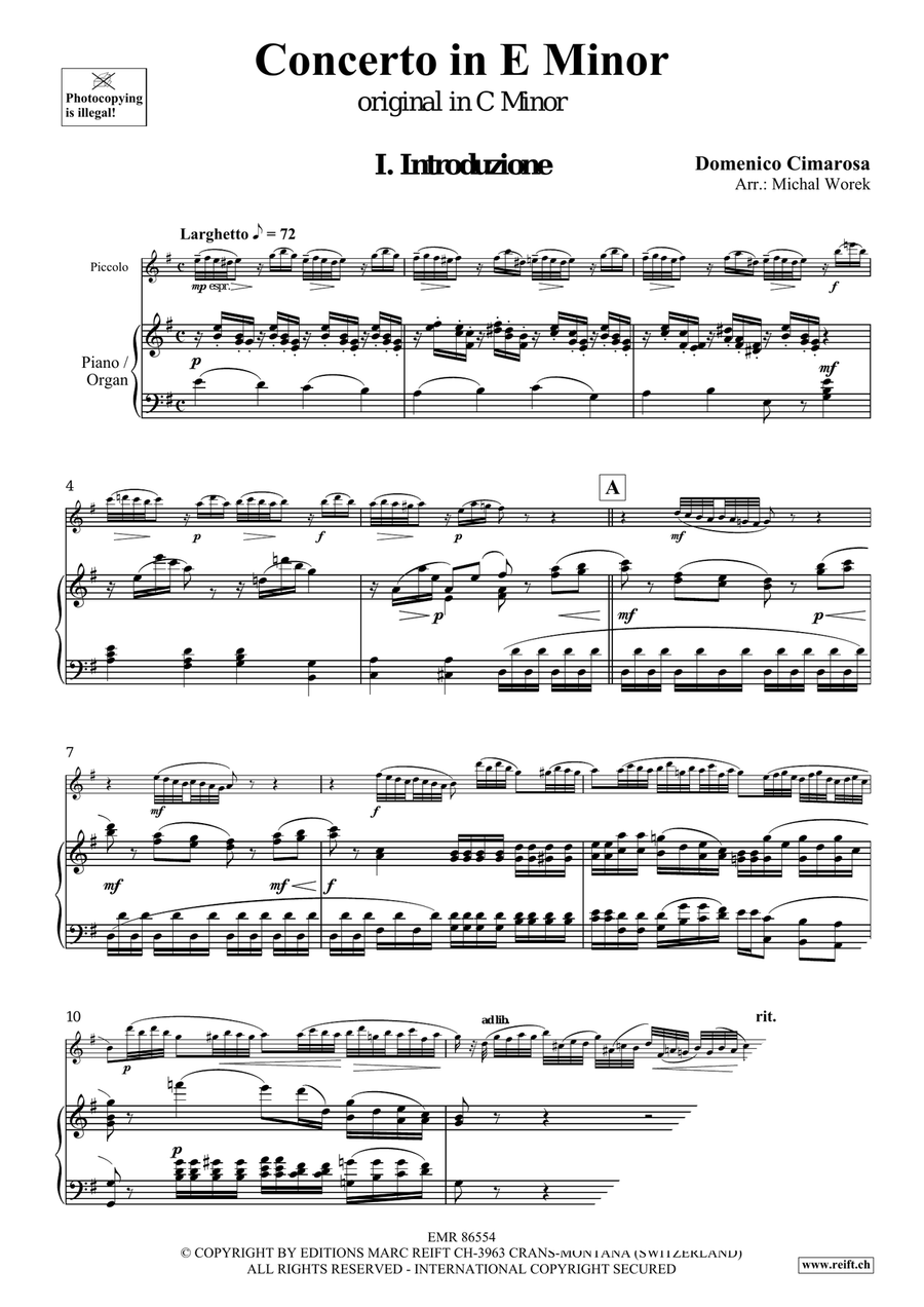 Concerto in G Minor Concerto in G Minor Piccolo scores gallery preview page 4