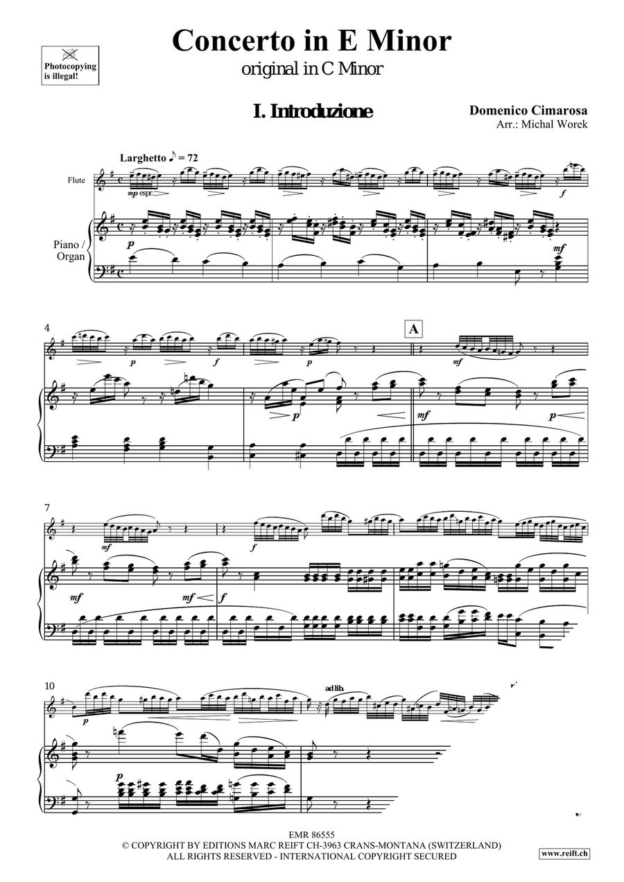 Concerto in G Minor Concerto in G Minor Flute Solo scores gallery preview page 4