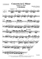 Concerto in G Minor Double Bass scores gallery preview page 3