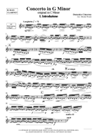 Concerto in G Minor Bass Clarinet scores gallery preview page 3