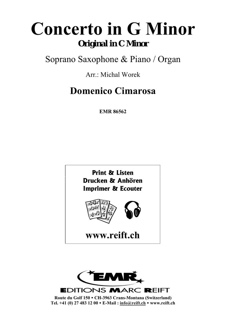Concerto in G Minor Concerto in G Minor Soprano Saxophone scores gallery preview page 2