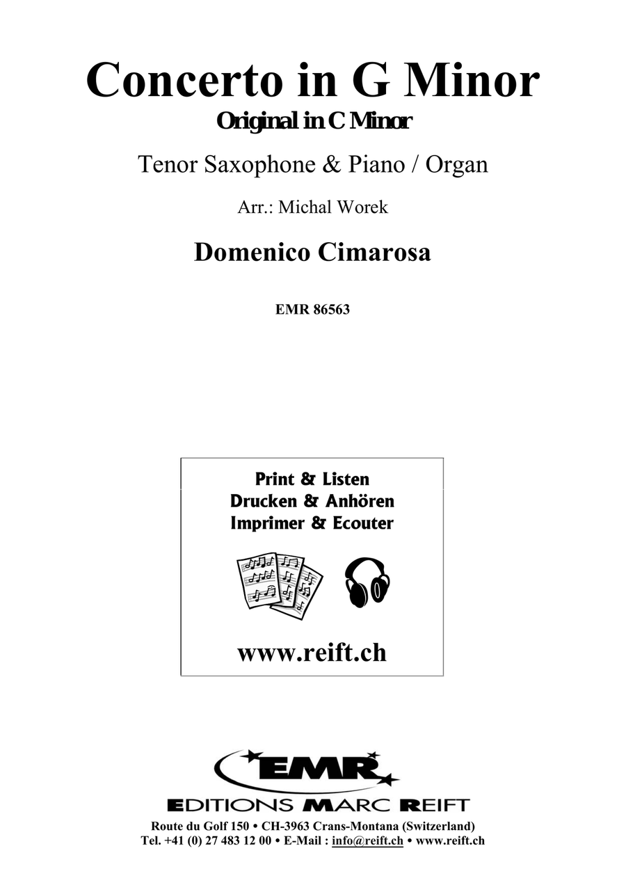 Concerto in G Minor Concerto in G Minor Tenor Saxophone scores gallery preview page 2