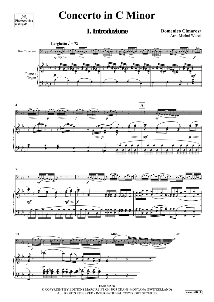Concerto in G Minor Concerto in G Minor Trombone scores gallery preview page 4