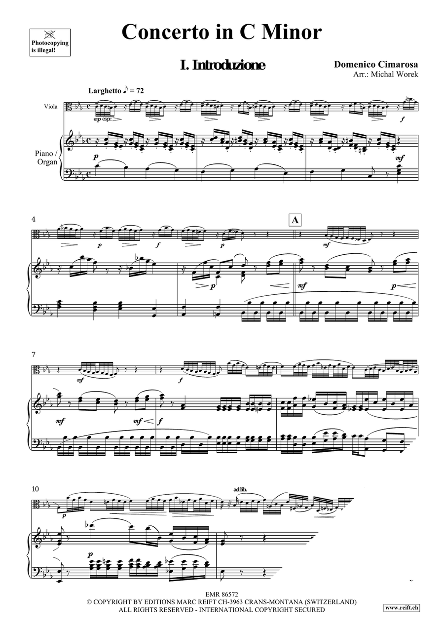 Concerto in G Minor Concerto in G Minor Viola scores gallery preview page 4