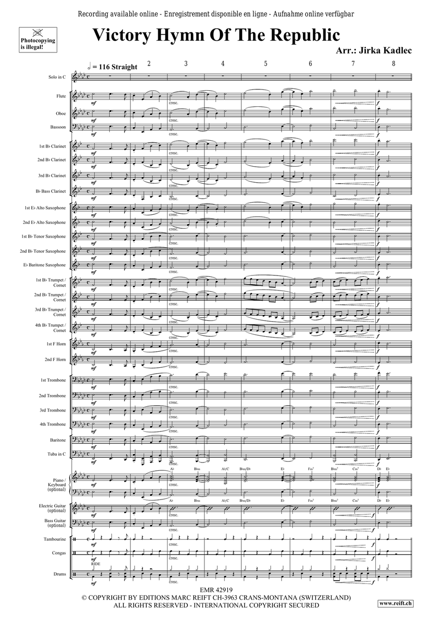 Victory Hymn Of The Republic Bassoon scores gallery preview page 3
