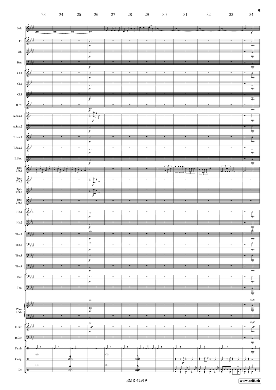 Victory Hymn Of The Republic Bassoon scores gallery preview page 5