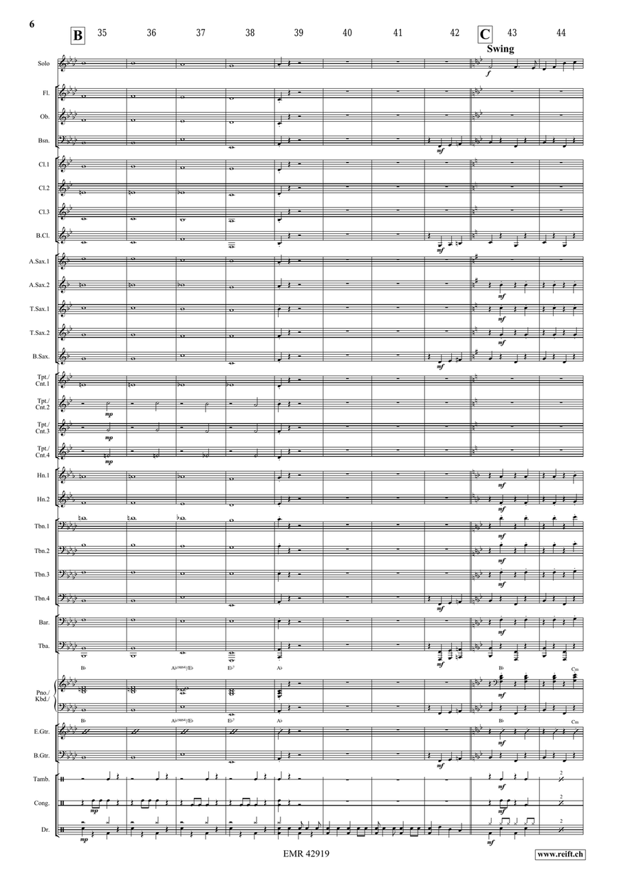Victory Hymn Of The Republic Bassoon scores gallery preview page 6