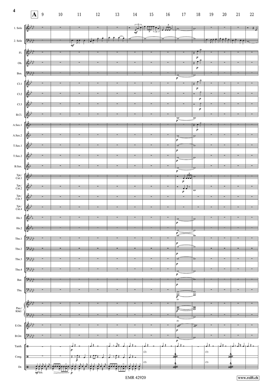Victory Hymn Of The Republic Concert Band scores gallery preview page 5