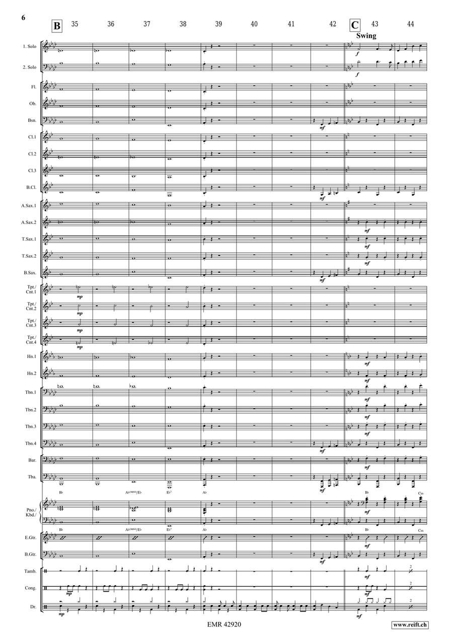Victory Hymn Of The Republic Concert Band scores gallery preview page 7