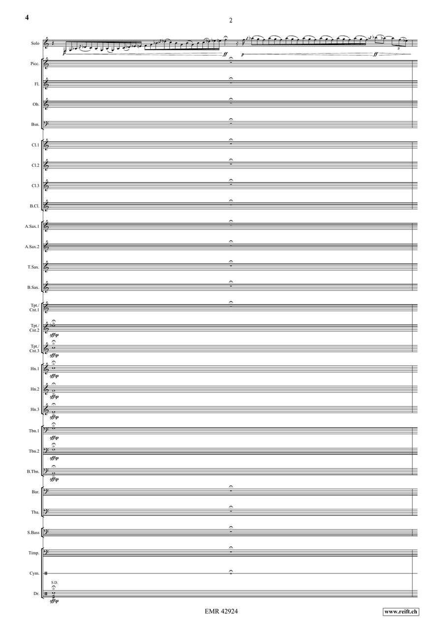 Manhattan Nights Manhattan Nights Concert Band scores gallery preview page 4