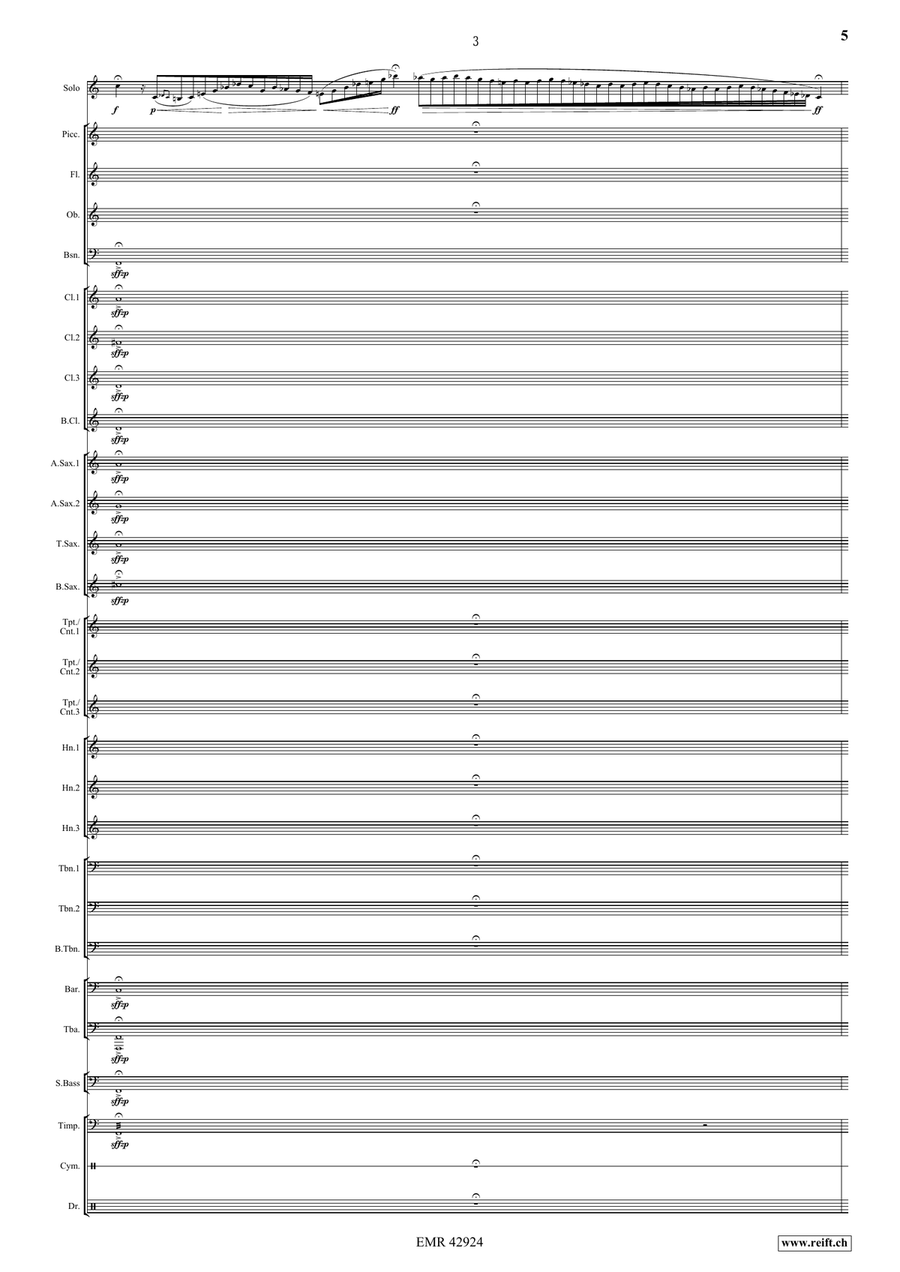 Manhattan Nights Manhattan Nights Concert Band scores gallery preview page 5