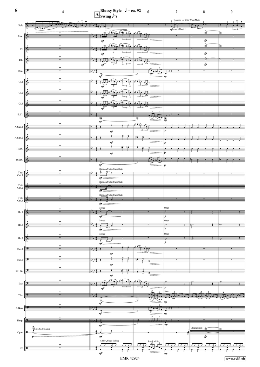 Manhattan Nights Manhattan Nights Concert Band scores gallery preview page 6