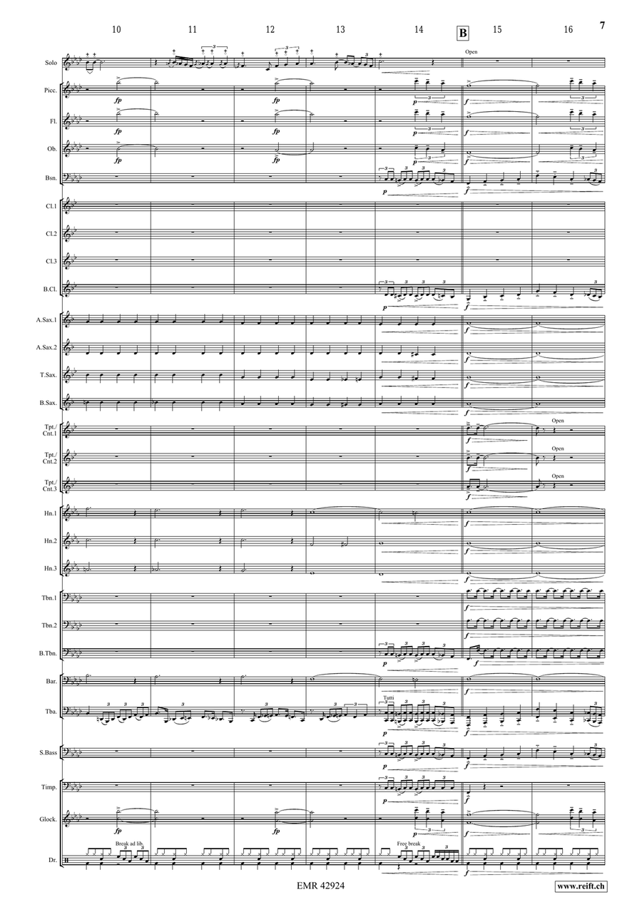 Manhattan Nights Manhattan Nights Concert Band scores gallery preview page 7