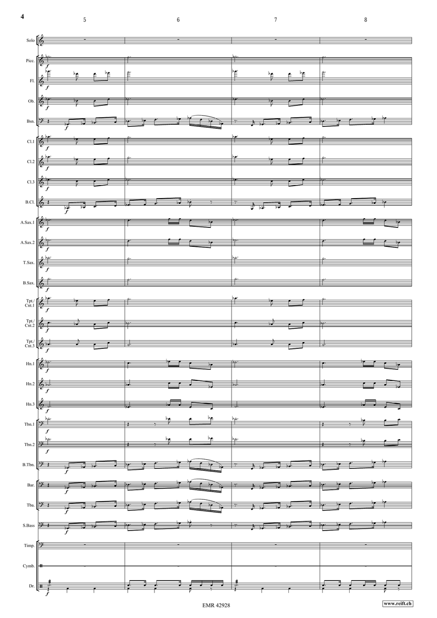 Divine Odyssey Divine Odyssey Concert Band scores gallery preview page 5