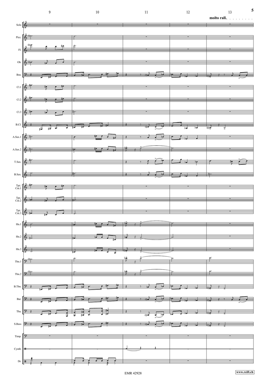 Divine Odyssey Divine Odyssey Concert Band scores gallery preview page 6