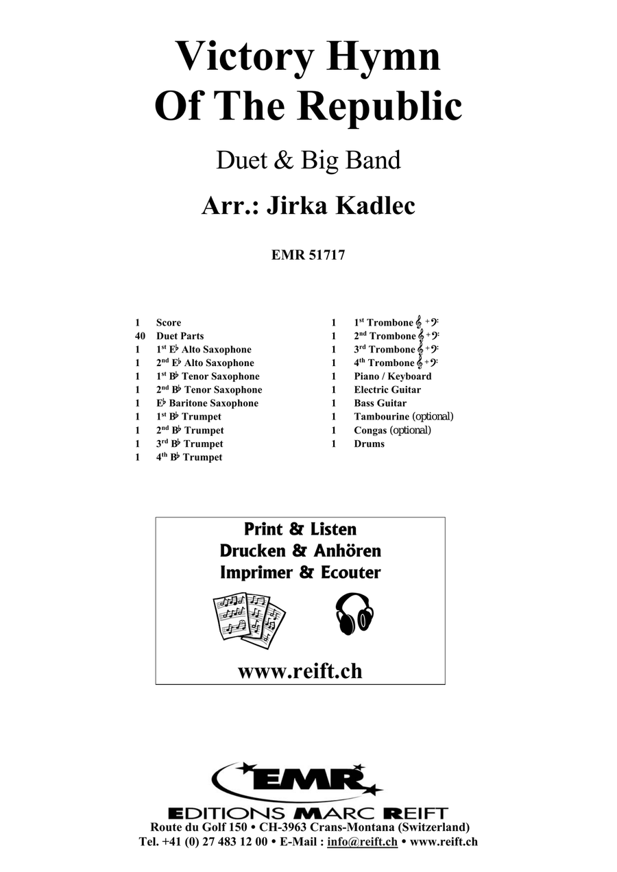 Victory Hymn Of The Republic Big Band scores gallery preview page 2