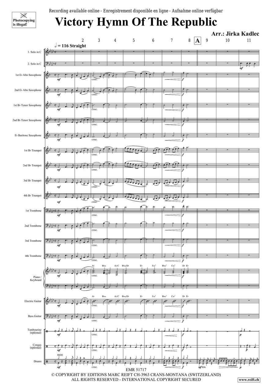 Victory Hymn Of The Republic Big Band scores gallery preview page 4