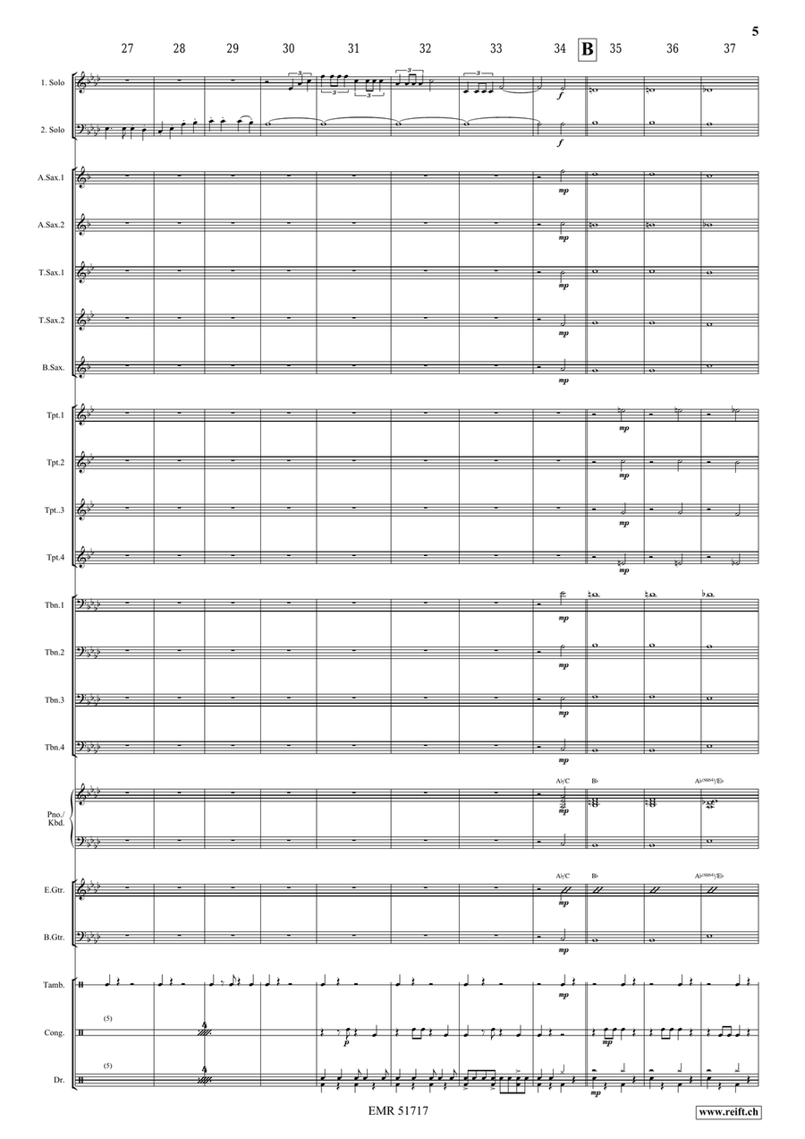 Victory Hymn Of The Republic Big Band scores gallery preview page 6