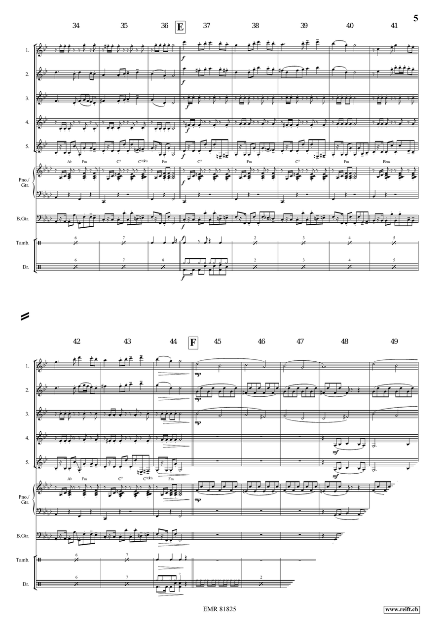 Tetris Tetris Clarinet Quintet scores gallery preview page 5