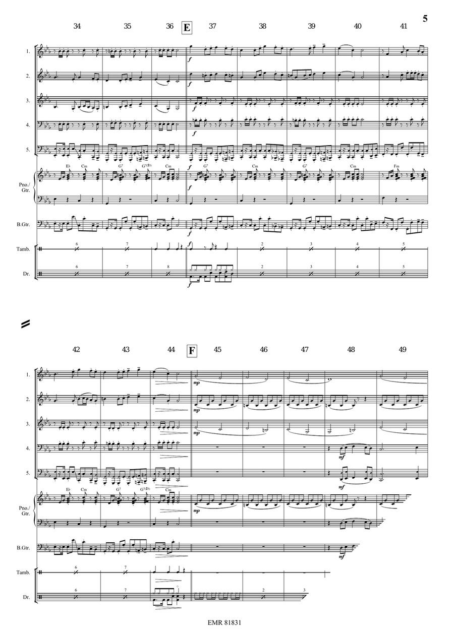 Tetris Tetris Woodwind Quintet scores gallery preview page 5