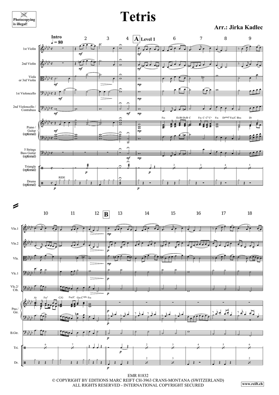 Tetris Tetris String Orchestra scores gallery preview page 3