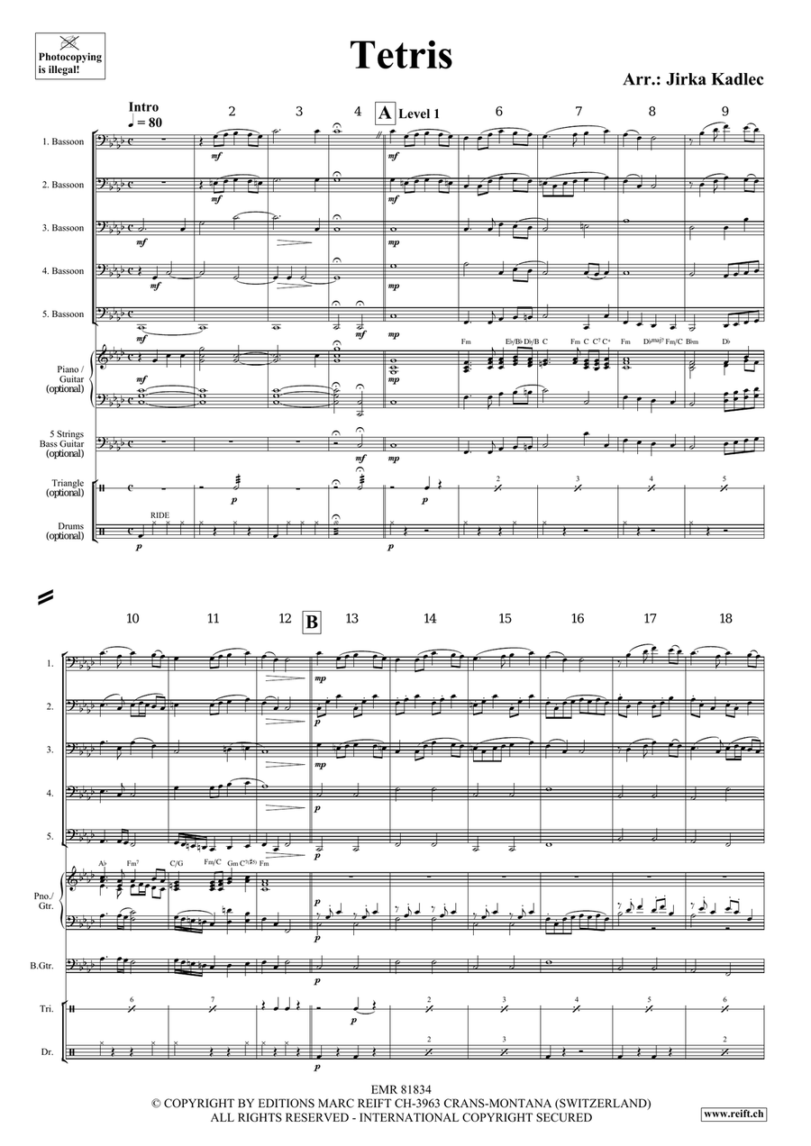 Tetris Tetris Bassoon scores gallery preview page 3