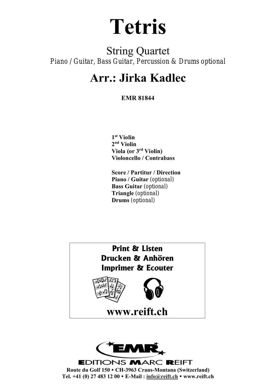 Tetris Tetris String Quartet scores gallery preview page 2