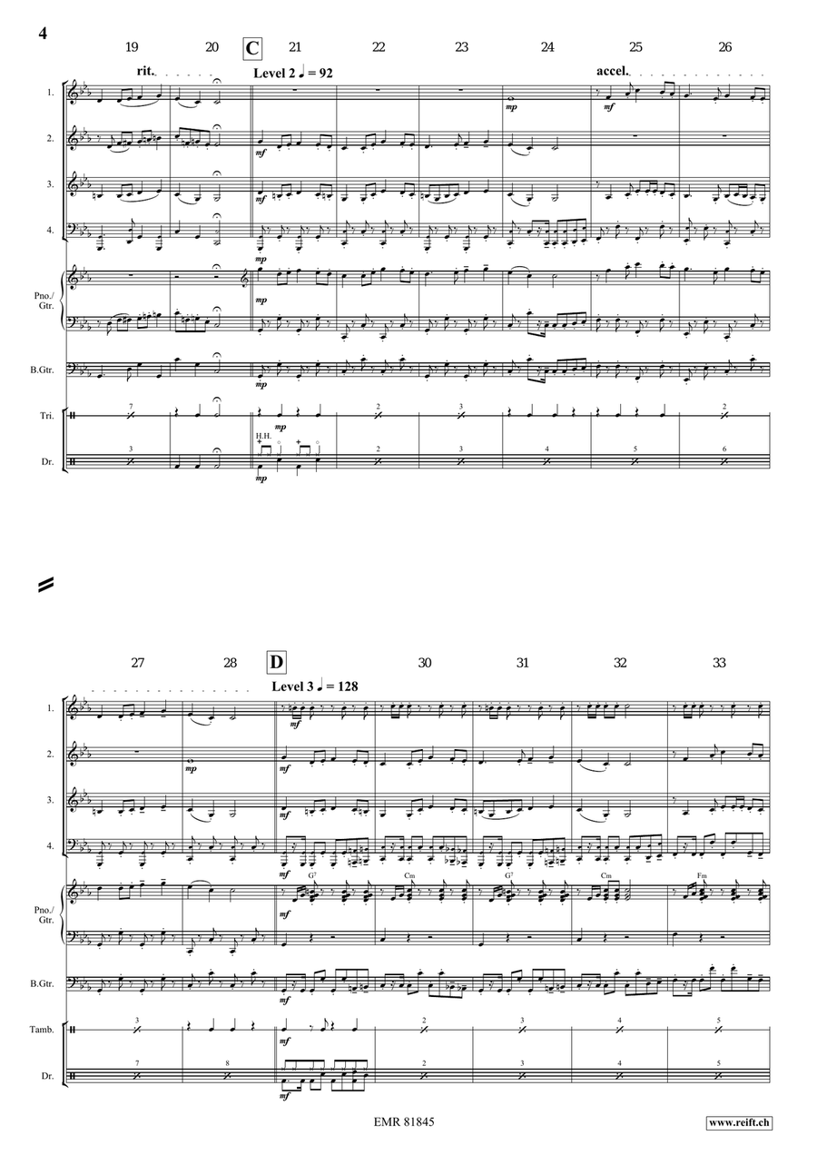 Tetris Tetris Brass Quartet scores gallery preview page 4