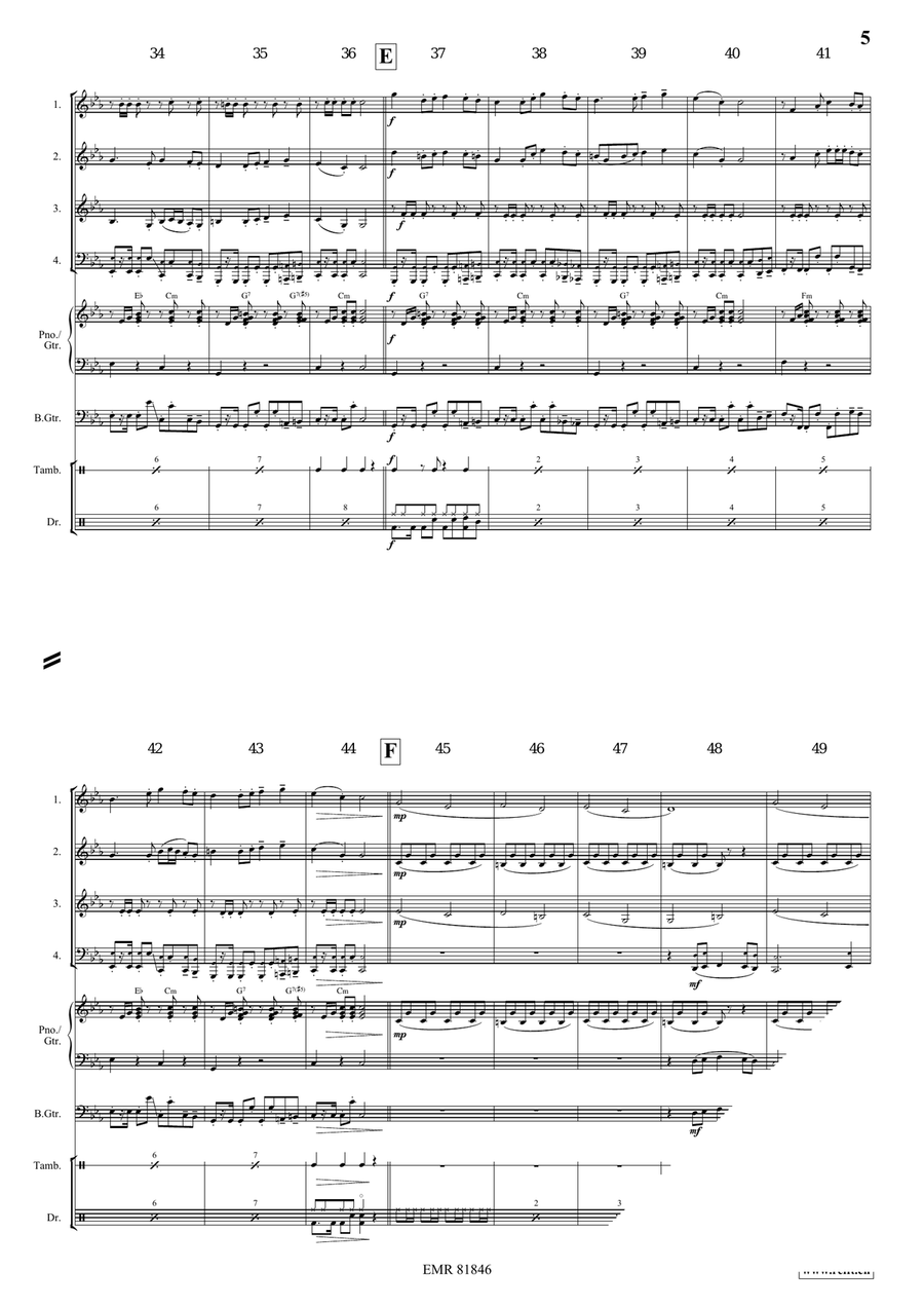 Tetris Tetris Woodwind Quartet scores gallery preview page 5