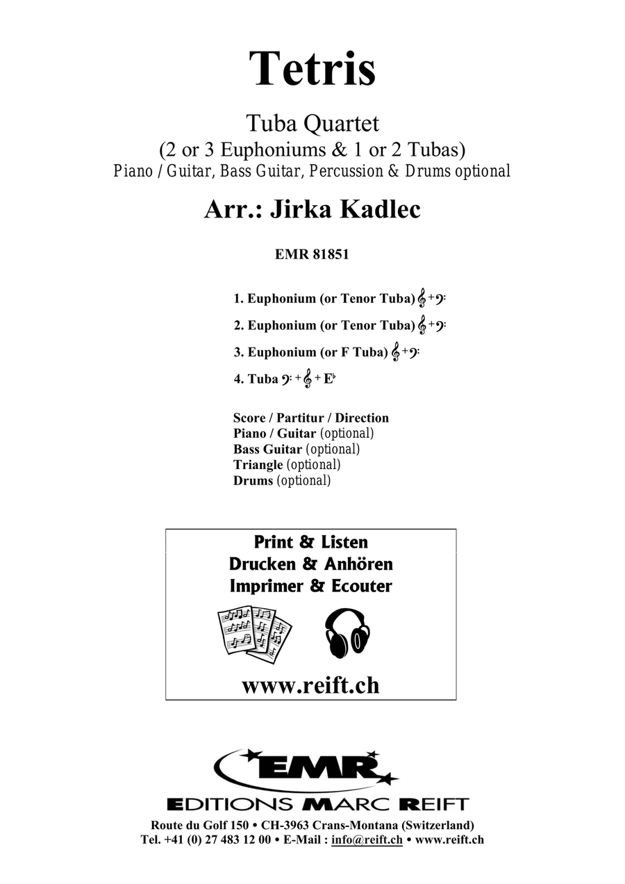 Tetris Tetris Tuba Quartet scores gallery preview page 2