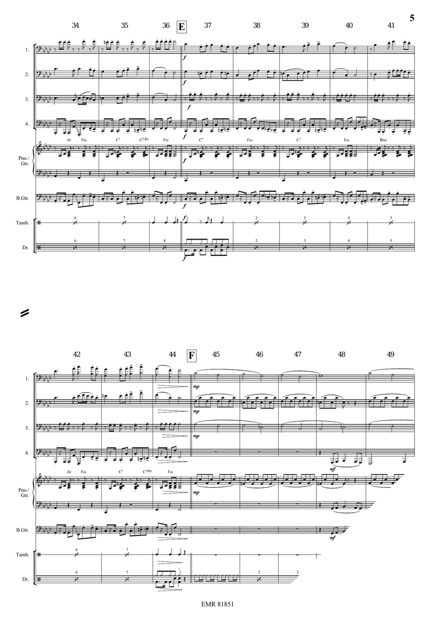 Tetris Tetris Tuba Quartet scores gallery preview page 5