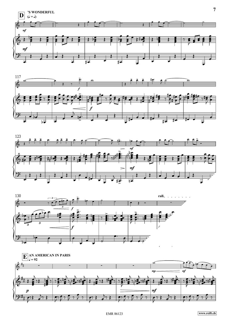 Gershwin Medley Gershwin Medley Flute Solo scores gallery preview page 9