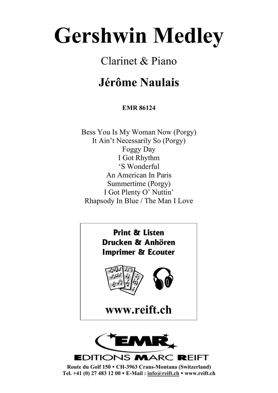 Gershwin Medley Gershwin Medley Clarinet Solo scores gallery preview page 2