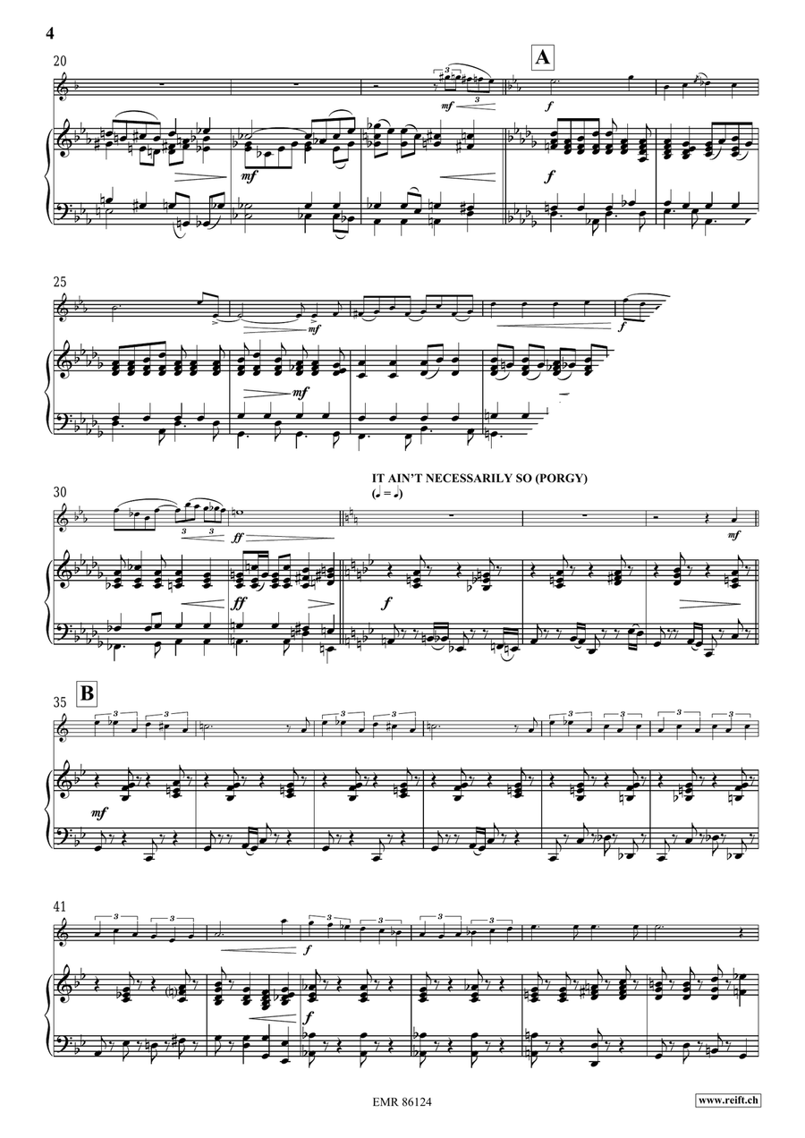 Gershwin Medley Gershwin Medley Clarinet Solo scores gallery preview page 6