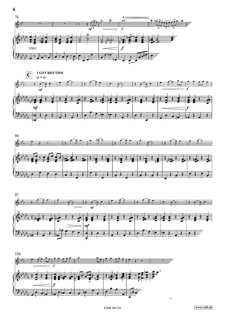 Gershwin Medley Gershwin Medley Clarinet Solo scores gallery preview page 8