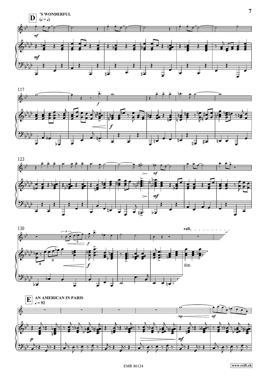 Gershwin Medley Gershwin Medley Clarinet Solo scores gallery preview page 9