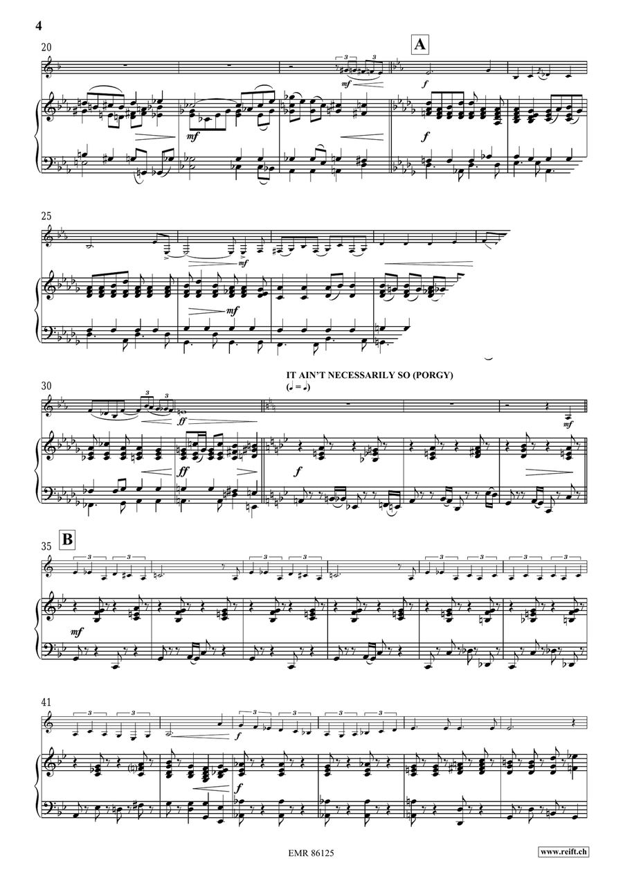 Gershwin Medley Gershwin Medley Bass Clarinet scores gallery preview page 6