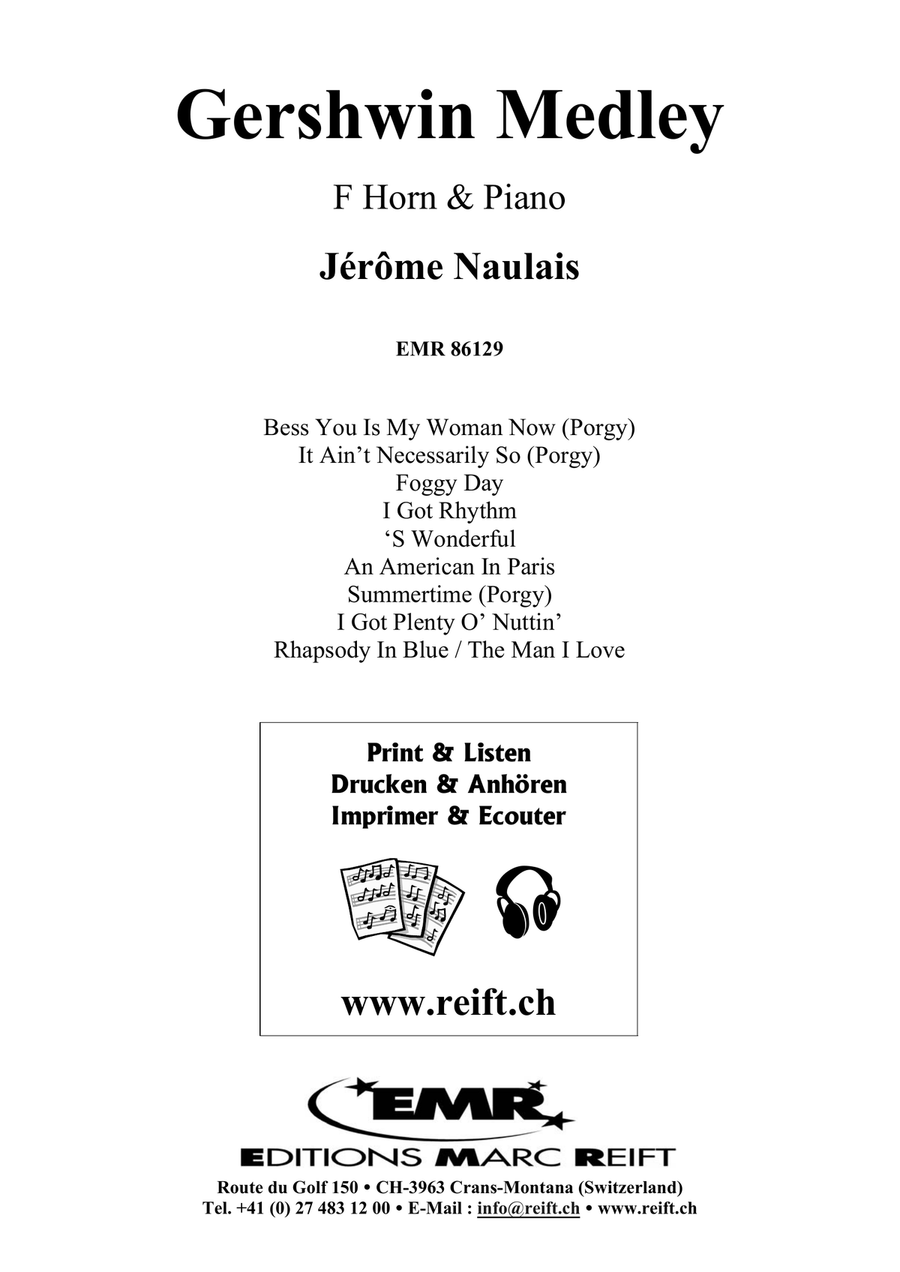 Gershwin Medley Gershwin Medley Horn scores gallery preview page 2