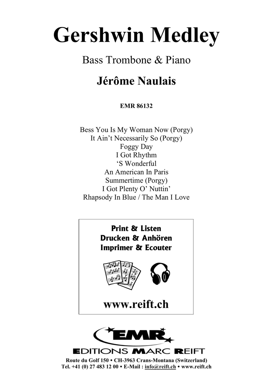 Gershwin Medley Gershwin Medley Bass Trombone scores gallery preview page 2
