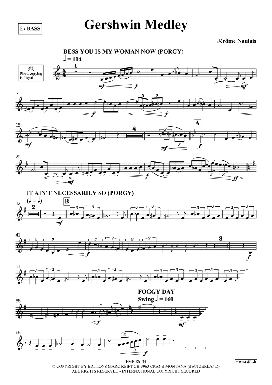 Gershwin Medley Gershwin Medley Voice Solo scores gallery preview page 4
