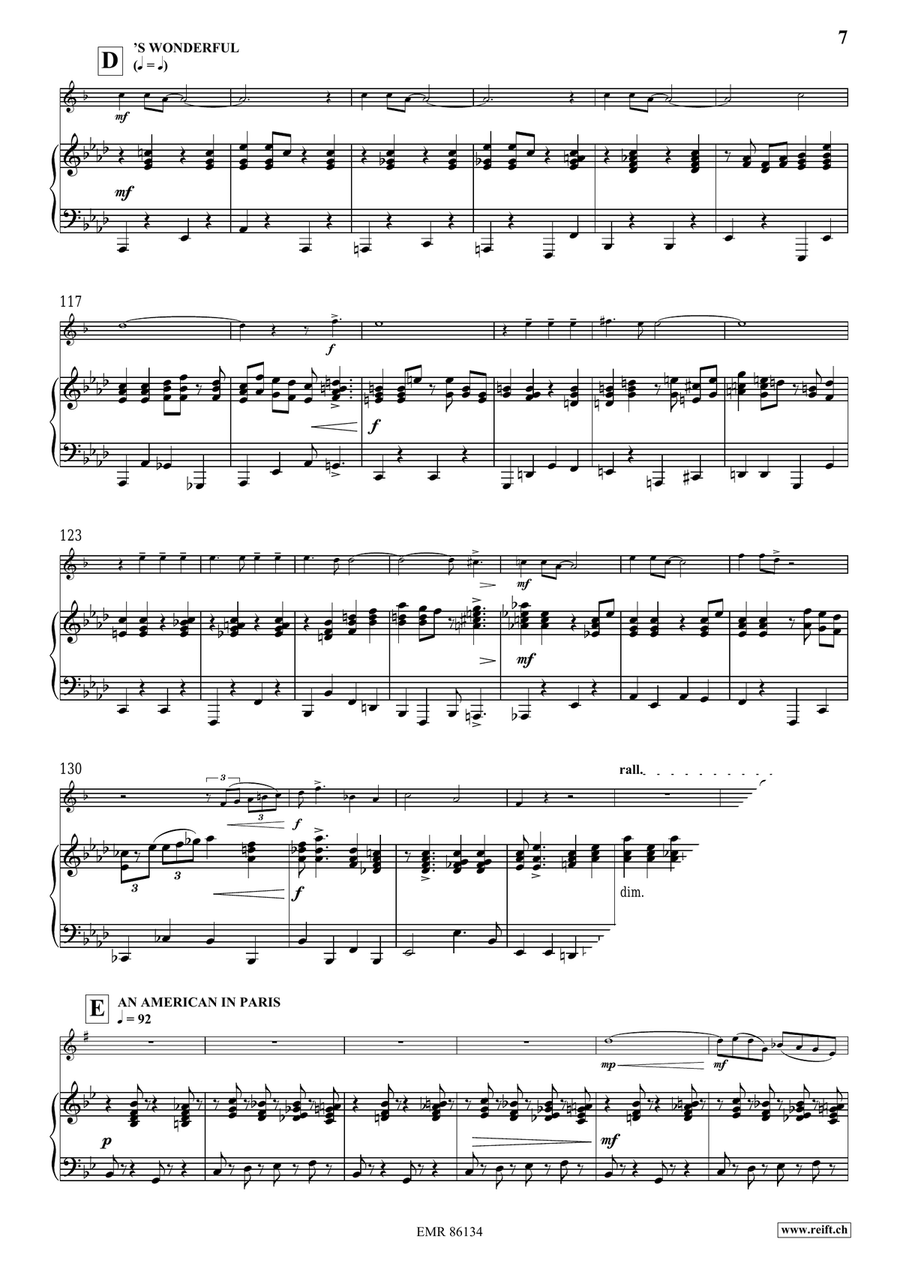 Gershwin Medley Gershwin Medley Voice Solo scores gallery preview page 9