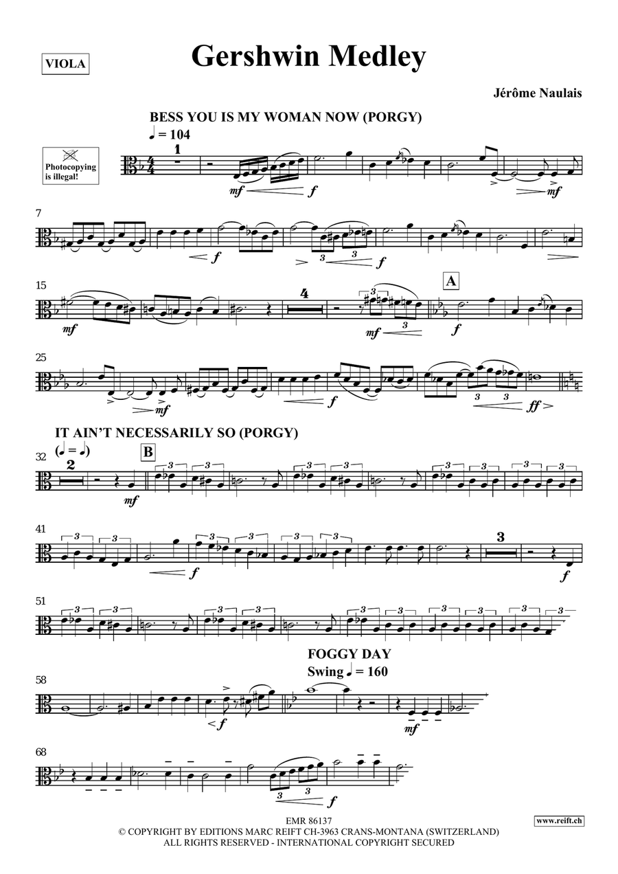 Gershwin Medley by Jerome Naulais Piano Accompaniment - Sheet Music page 4