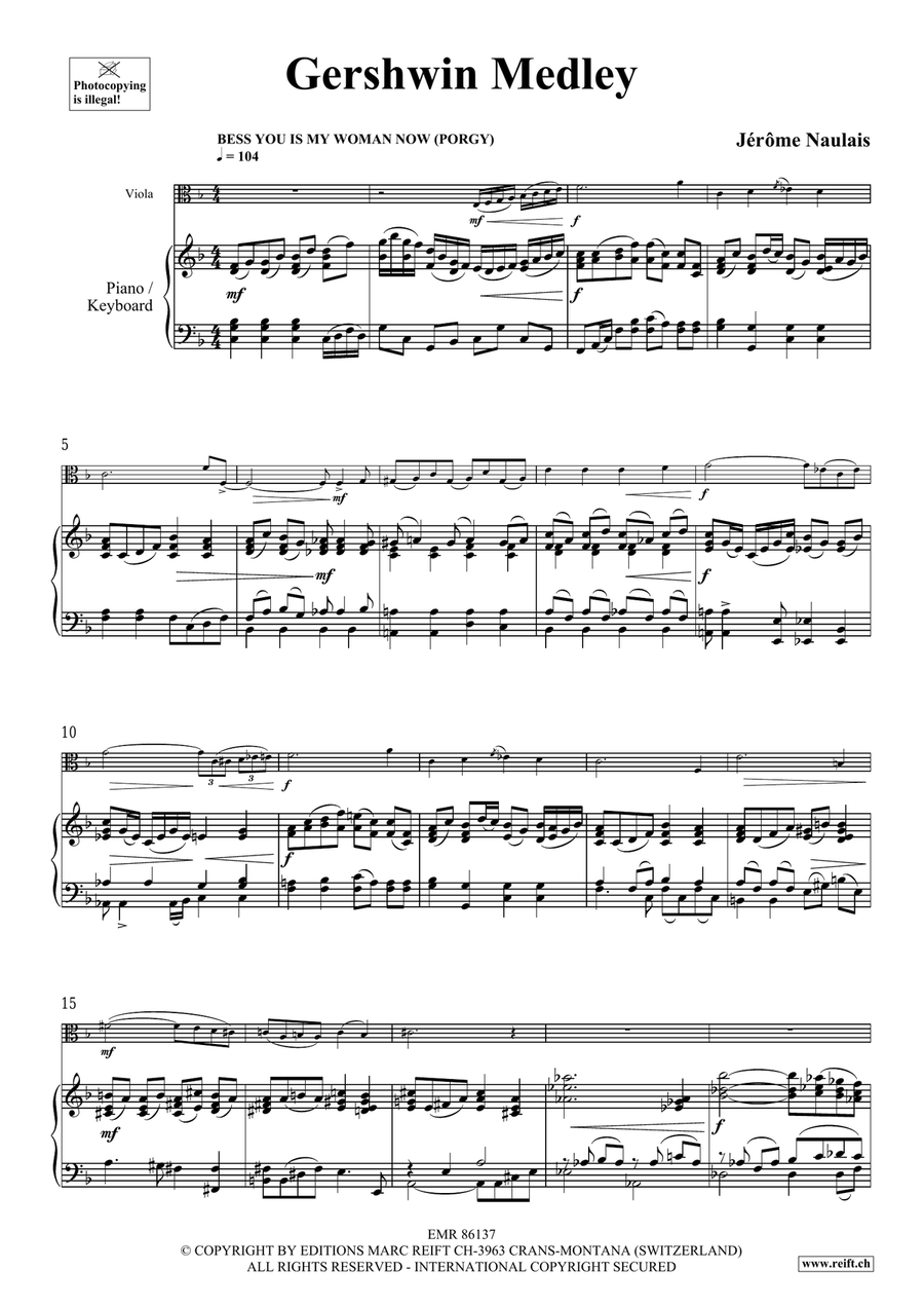 Gershwin Medley by Jerome Naulais Piano Accompaniment - Sheet Music page 5