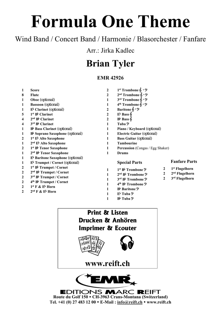 Formula One Theme Formula One Theme Concert Band scores gallery preview page 2