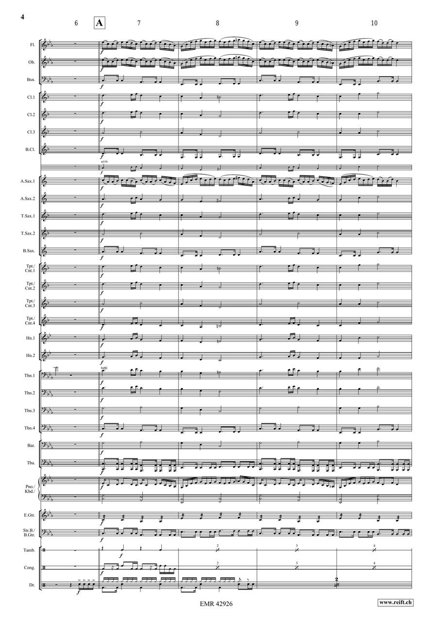 Formula One Theme Formula One Theme Concert Band scores gallery preview page 4