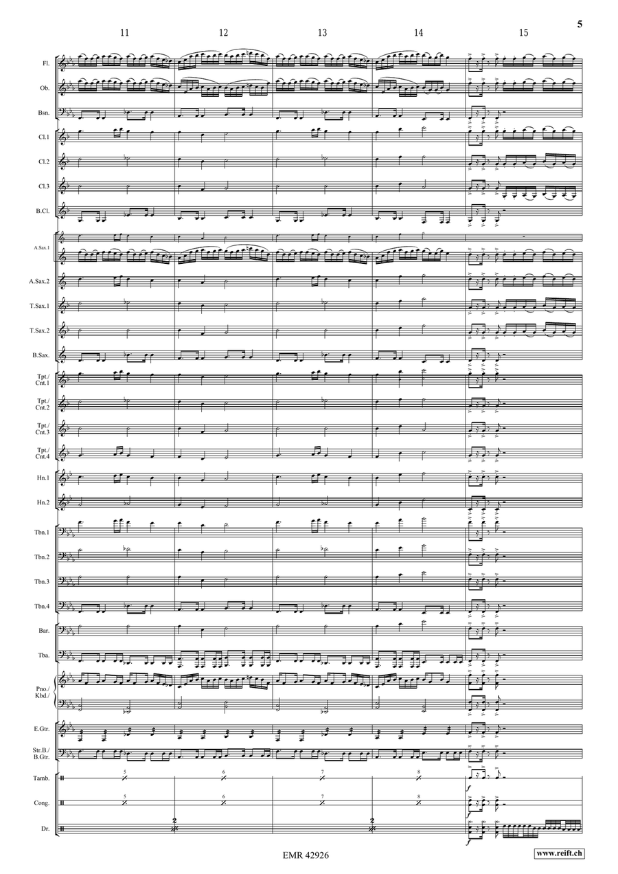 Formula One Theme Formula One Theme Concert Band scores gallery preview page 5