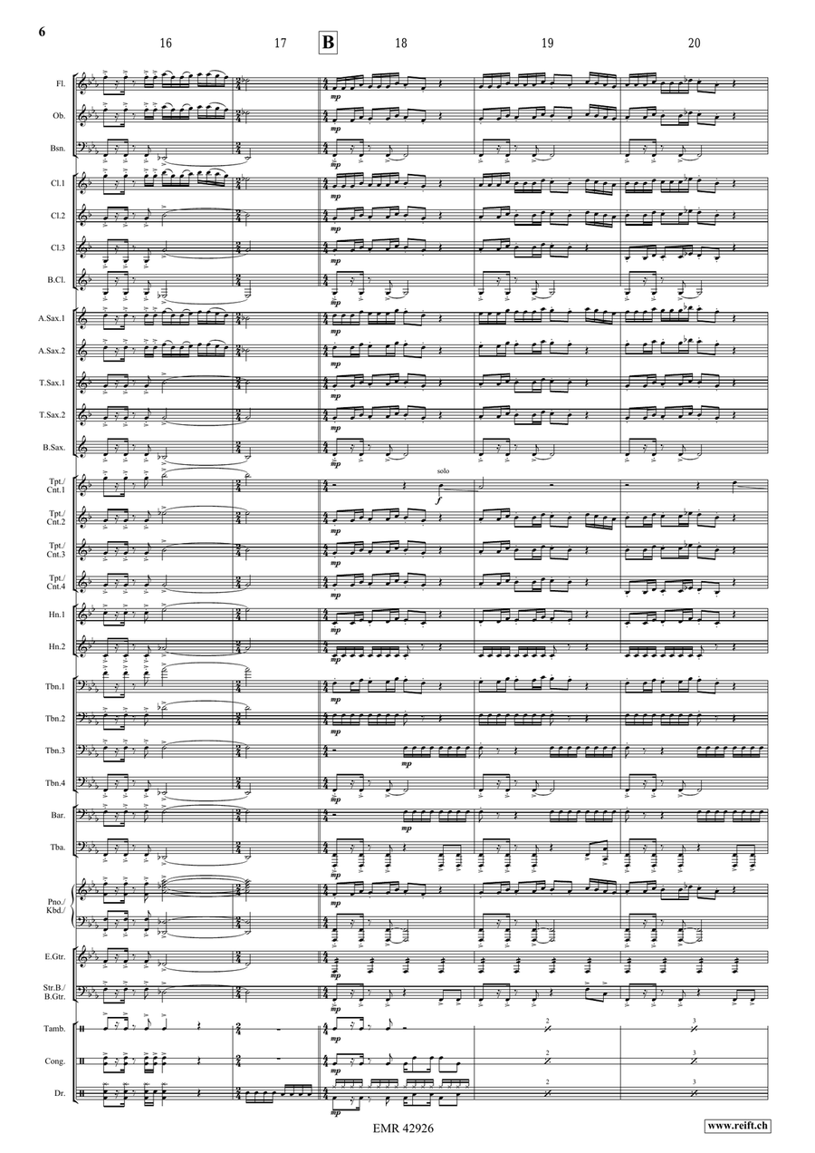 Formula One Theme Formula One Theme Concert Band scores gallery preview page 6